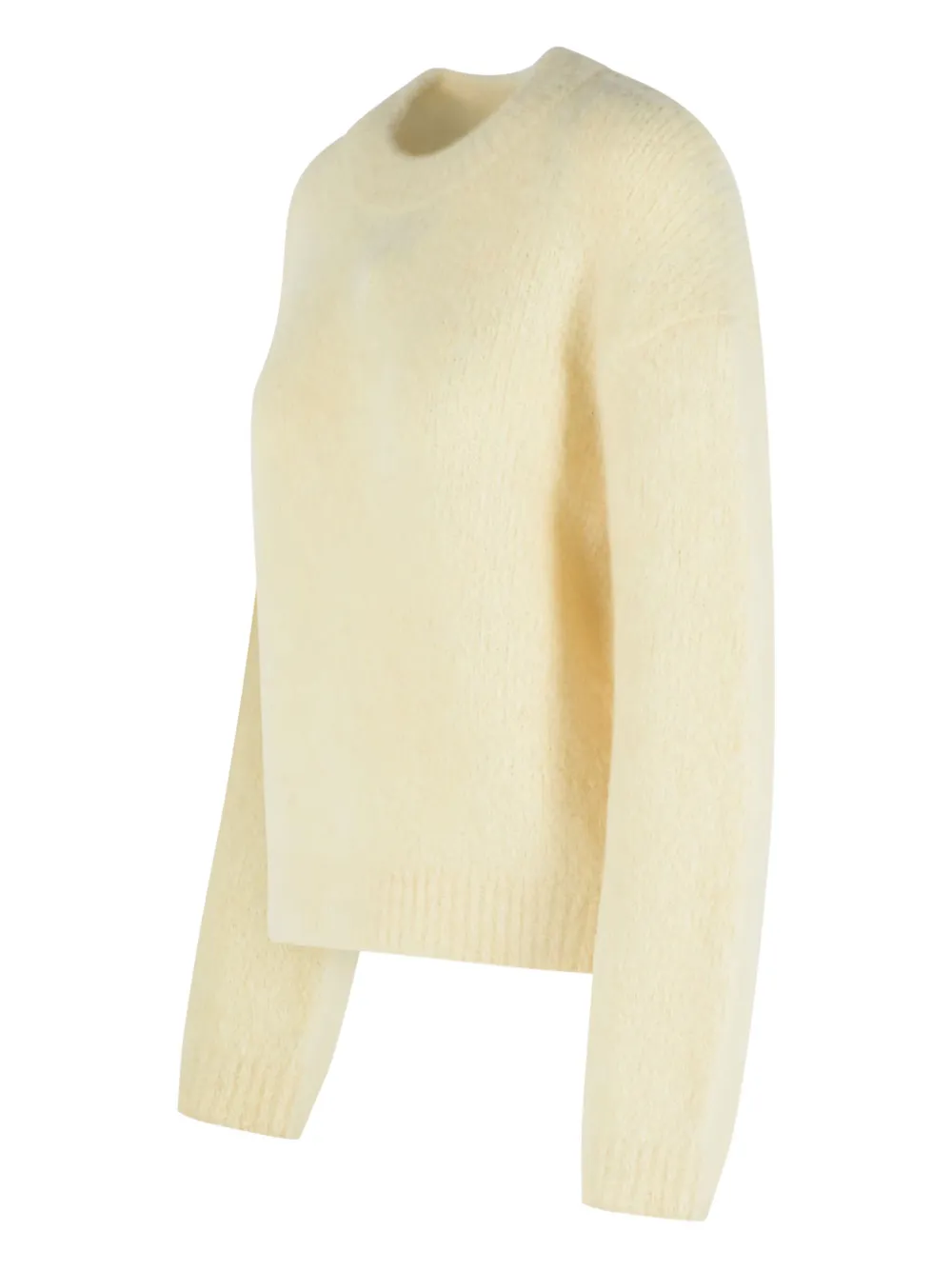 Closed Geribbelde sweater met ronde hals Beige