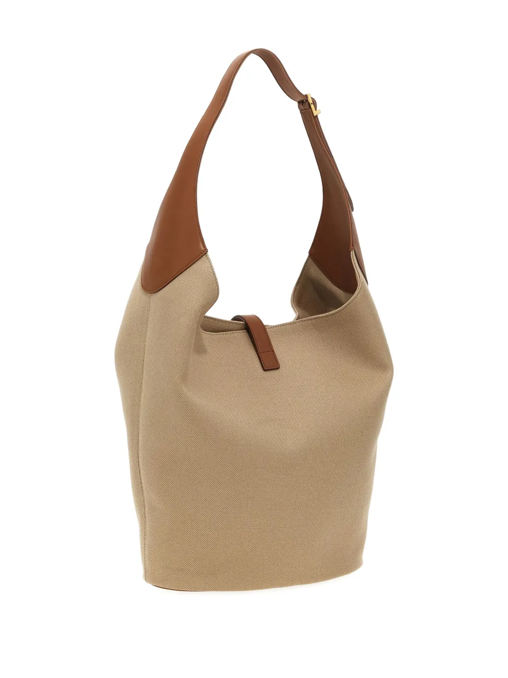 Saint Laurent Cassandre logo adjustable shoulder bag - Beige