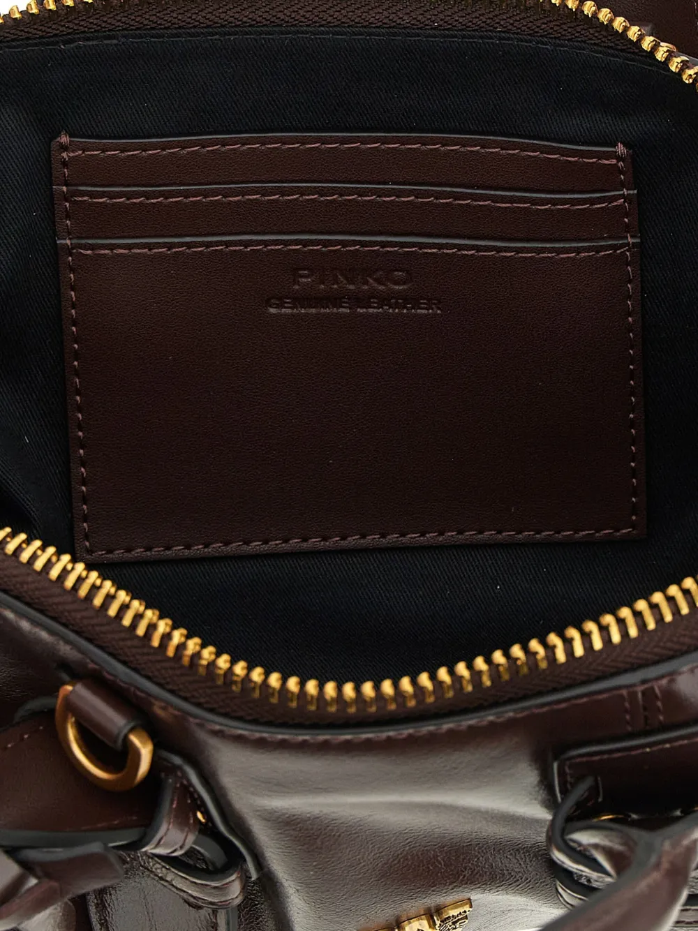 PINKO Escape kleine shopper Bruin