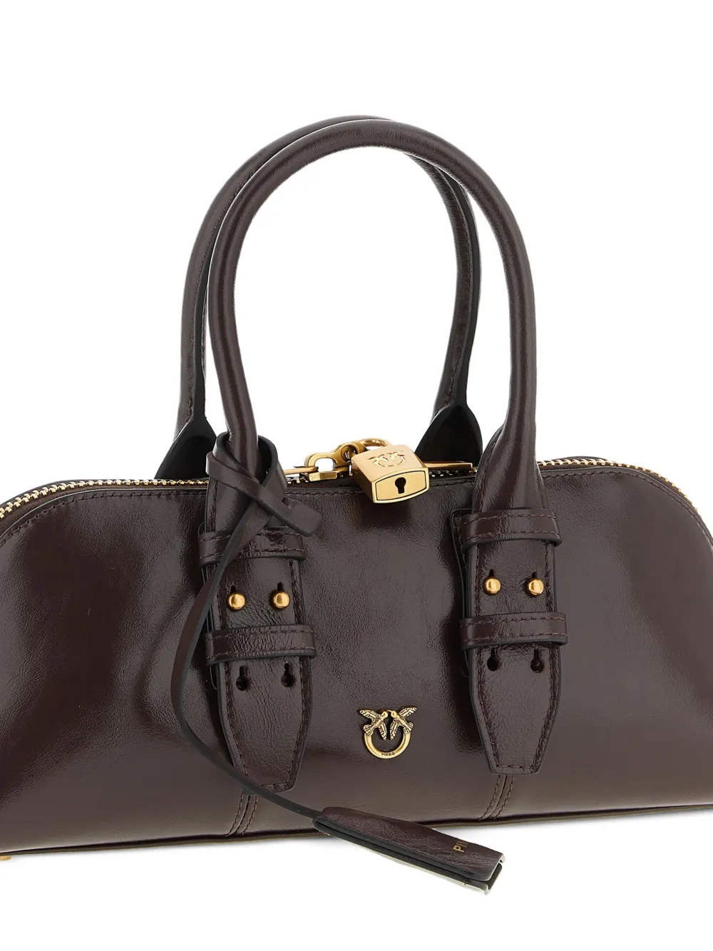 PINKO Escape kleine shopper Bruin