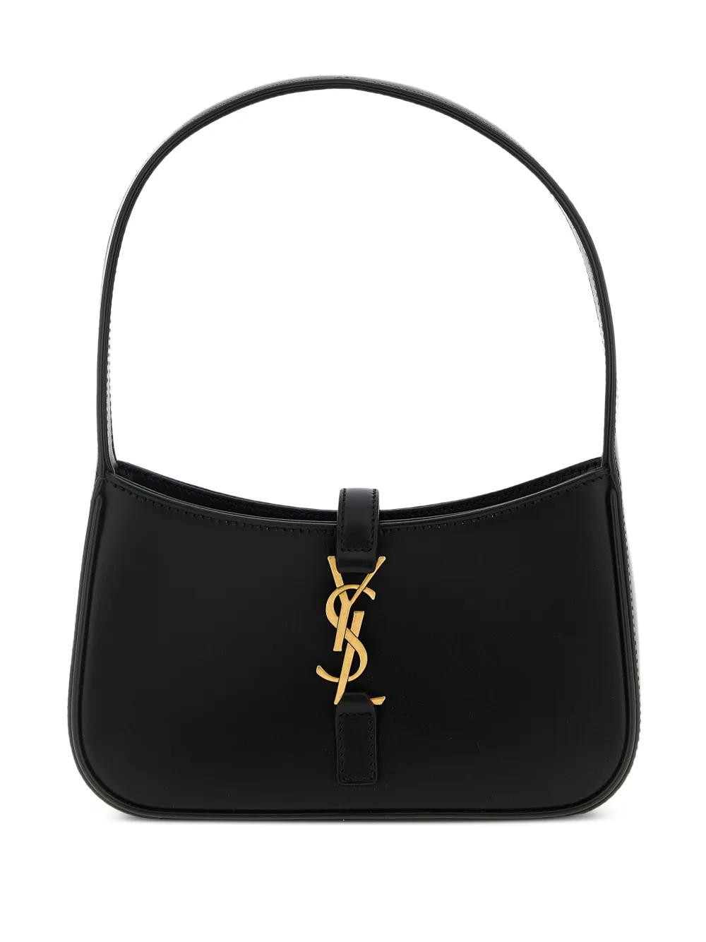 Saint Laurent mini sac porté épaule Le 5 À 7 en cuir | noir | Image 1