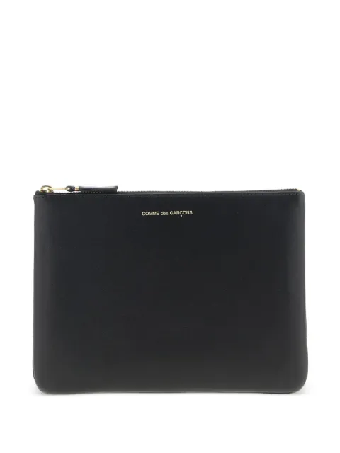Comme Des Garçons Wallet embossed logo zip wallet