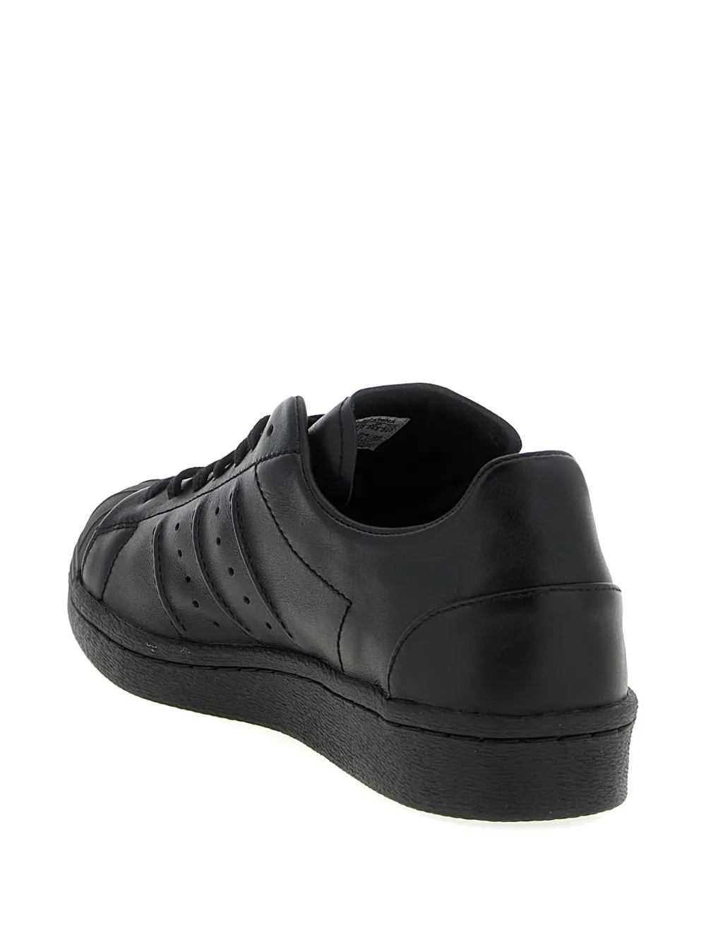 Y-3 Superstar Leather Sneakers In Black