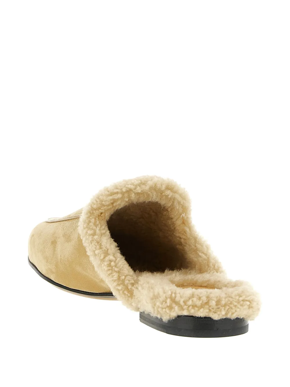 Gucci Princetown slippers met metalen klem Beige