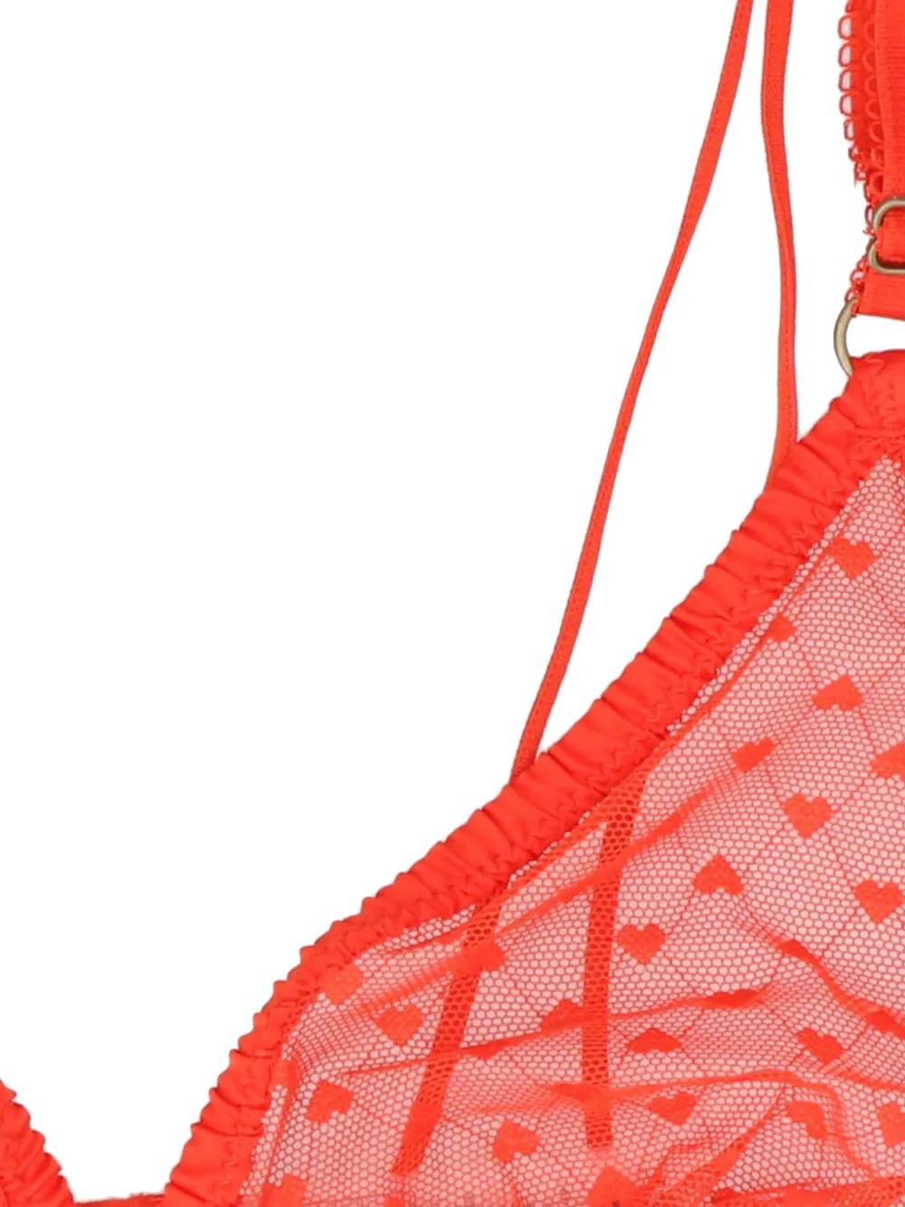 Love Stories Uma Lace-hearts Bra In Red