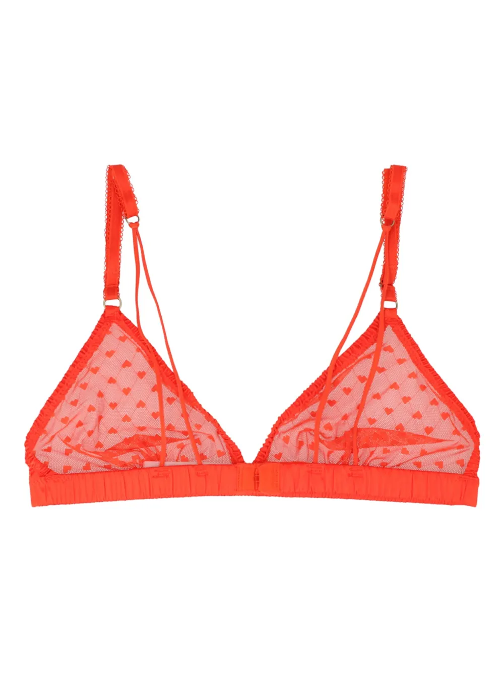Love Stories Uma Lace-hearts Bra In Red
