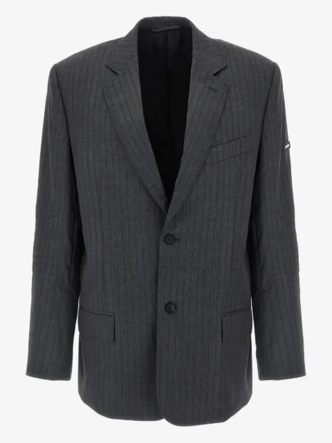 Balenciaga single-breasted pinstripe blazer