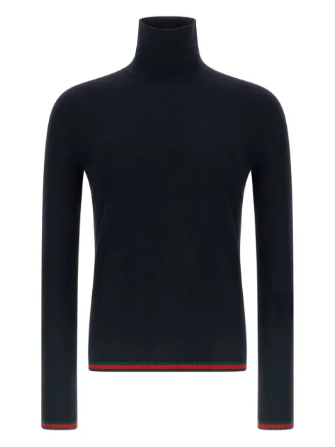 Gucci high-neck ribbon Web sweater