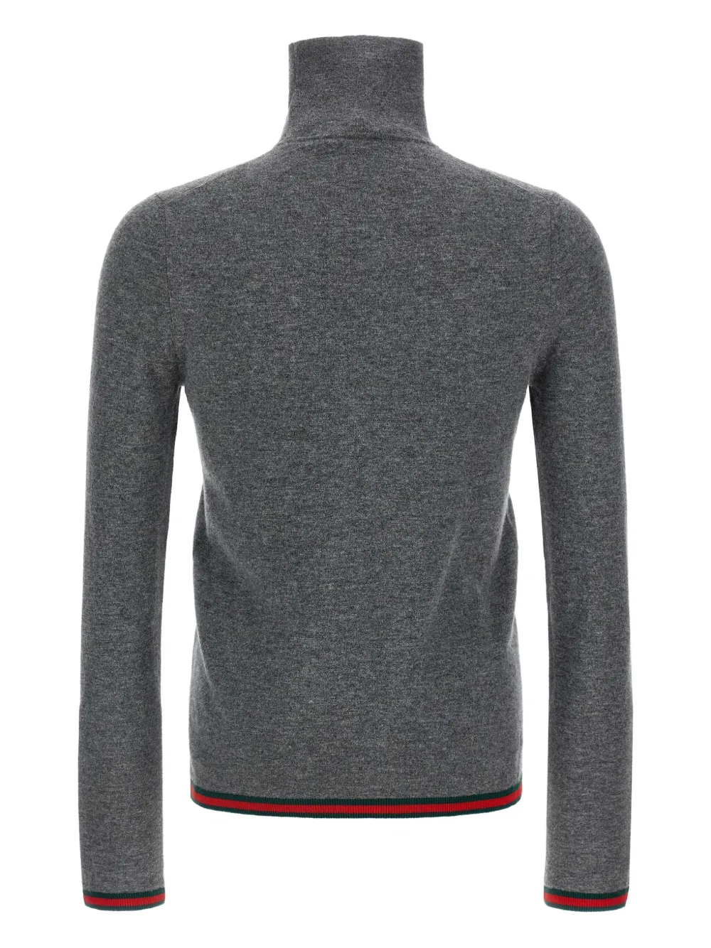 Gucci high-neck ribbon sweater - Grijs