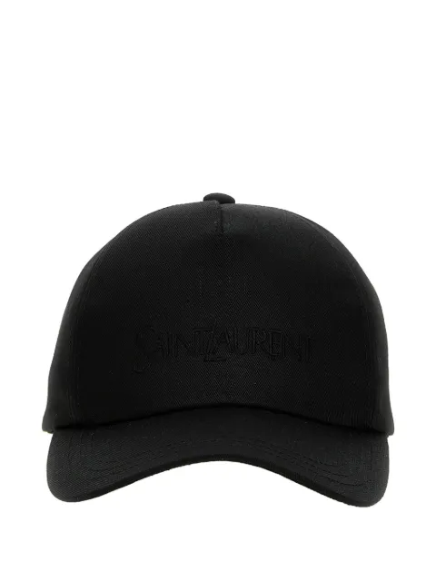 Saint Laurent logo-embroidered baseball hat