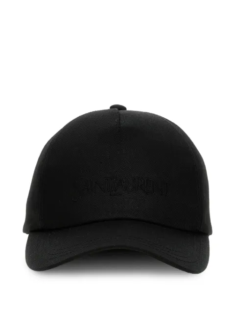 Saint Laurent logo-embroidered baseball hat