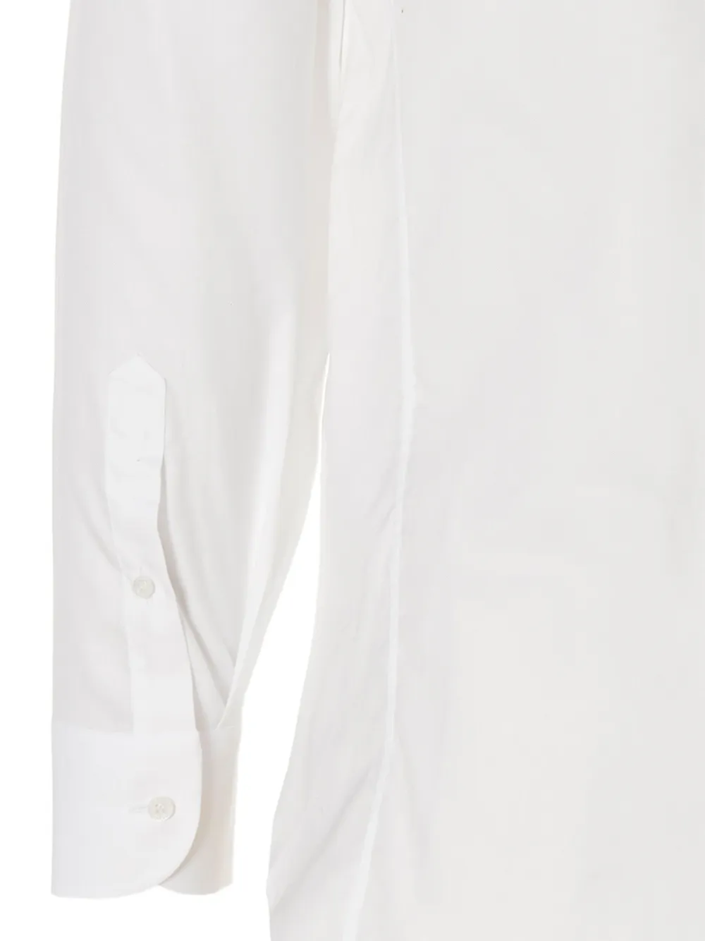 Gucci Overhemd met geborduurd logo en zak Wit