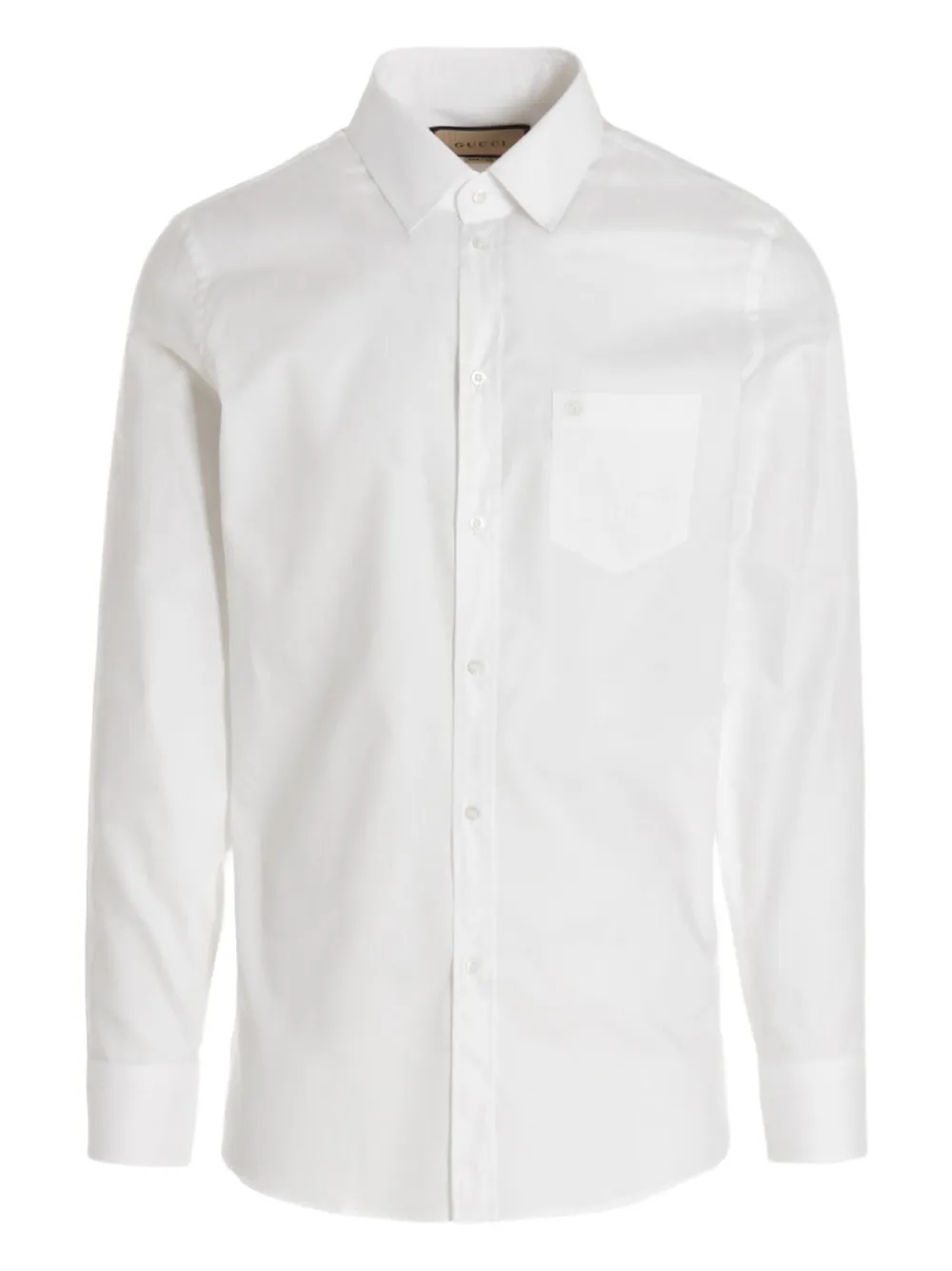 Gucci ロゴ ポケット シャツ - ホワイト Gucci ロゴ ポケット シャツ - ホワイト