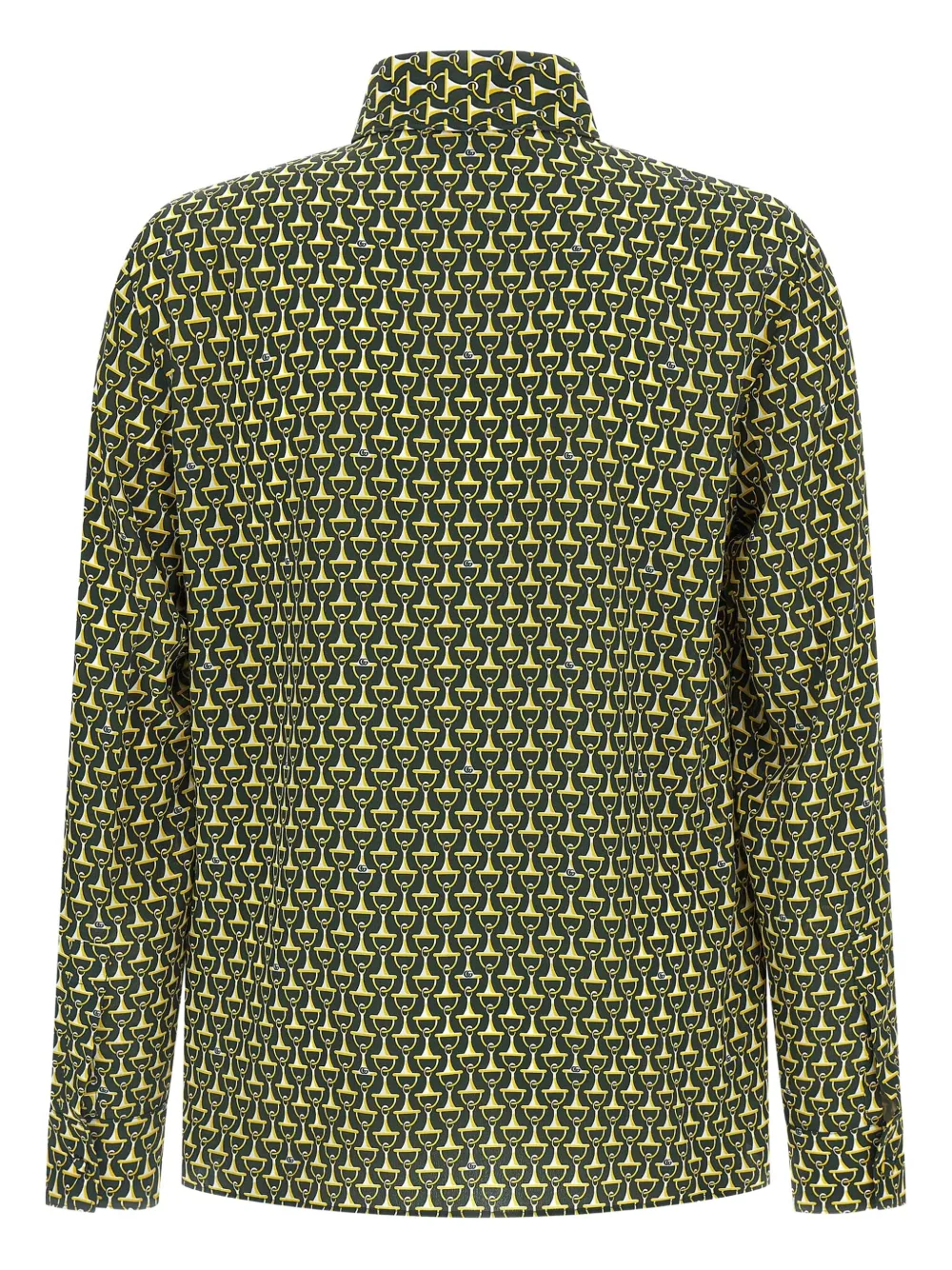 Gucci Horsebit-print shirt - Geel