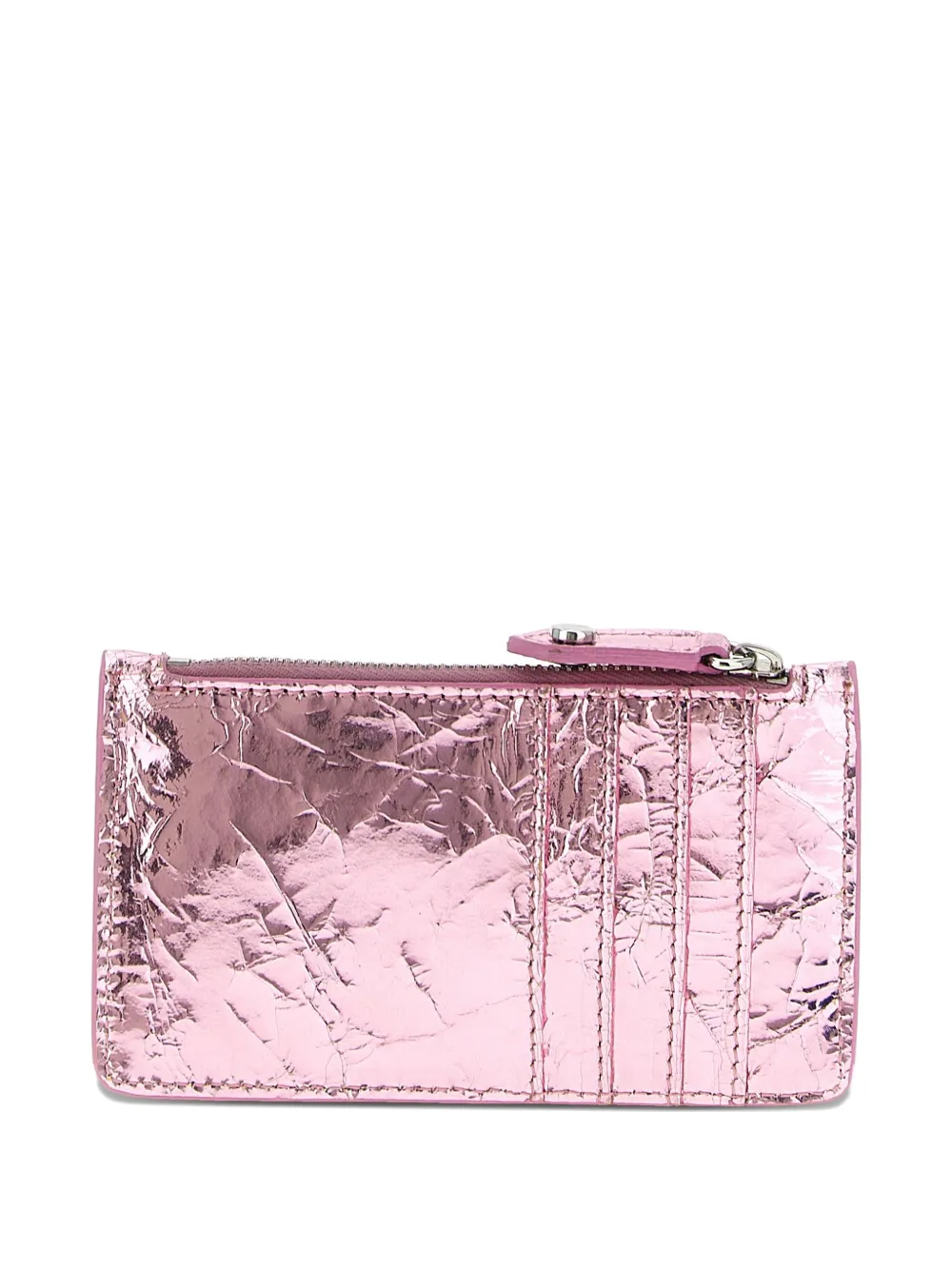 Vivienne Westwood crinkle-frame card holder - Roze