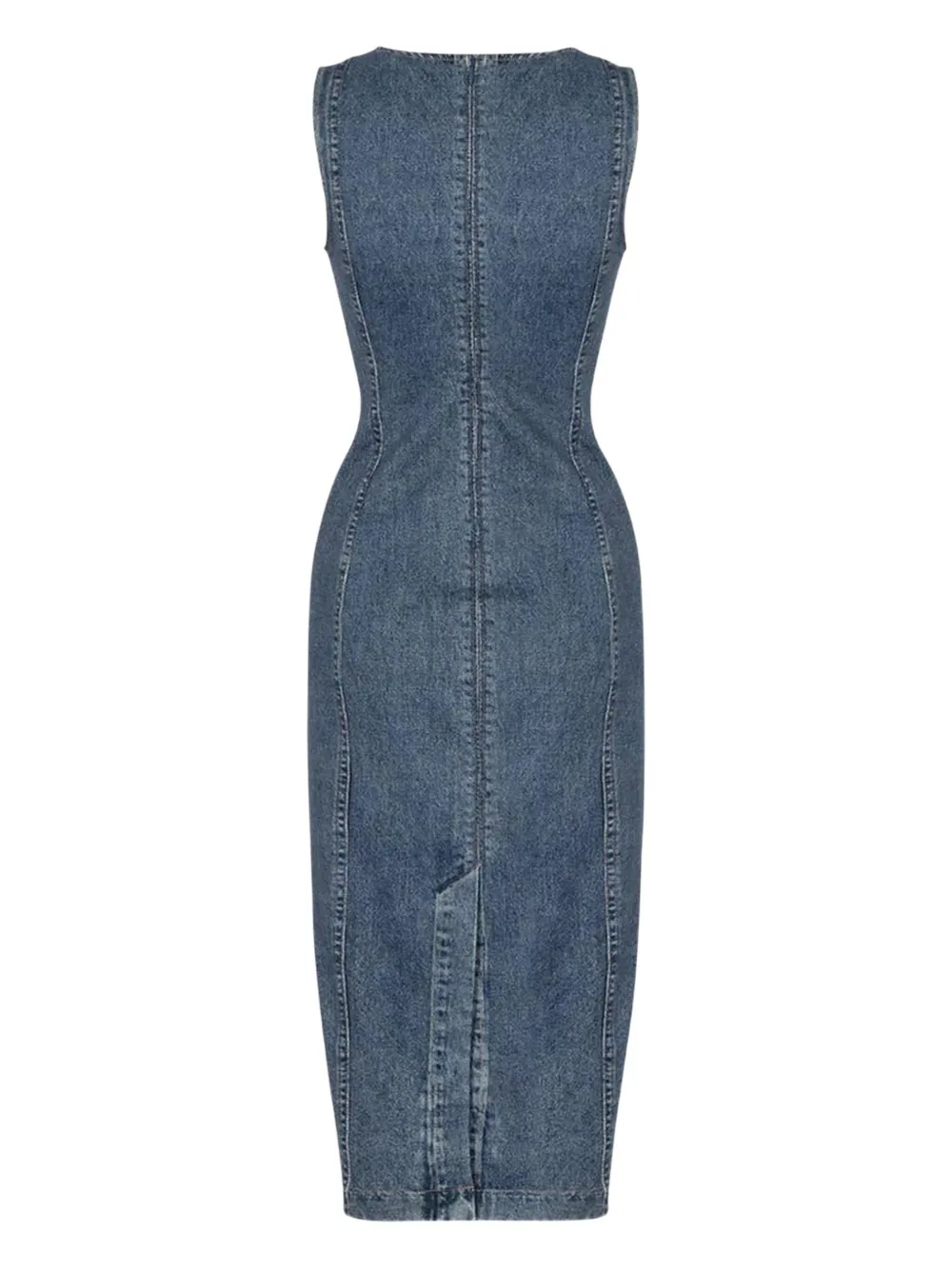 Rag & bone Miramar Ponte Olivia midi dress - Blauw