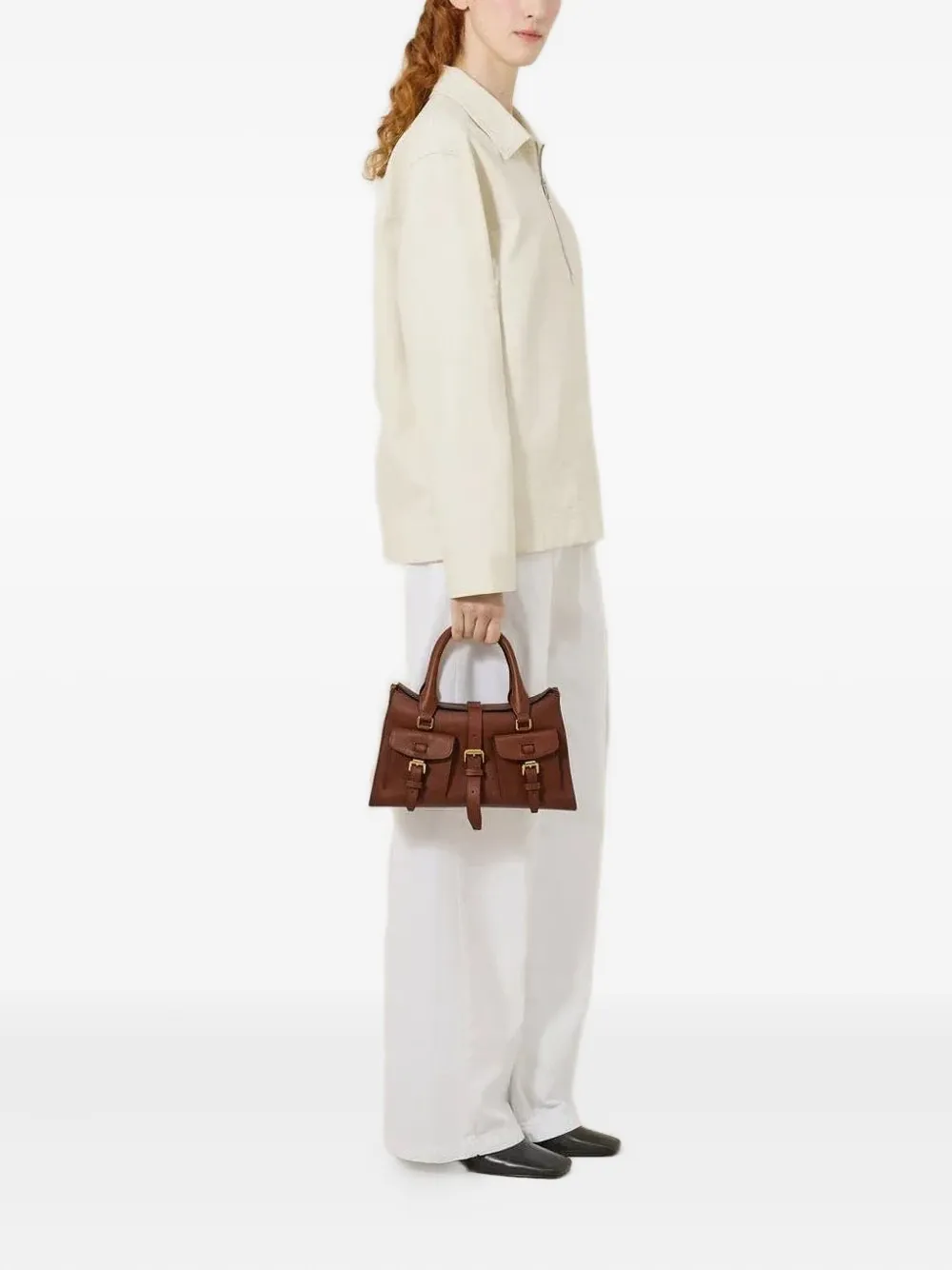 Mulberry small Roxanne tote bag - Bruin