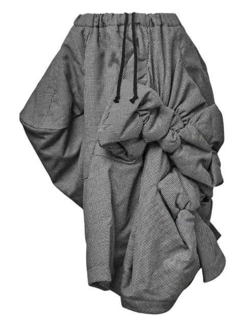 Comme Des Garçons Houndstooth midi skirt