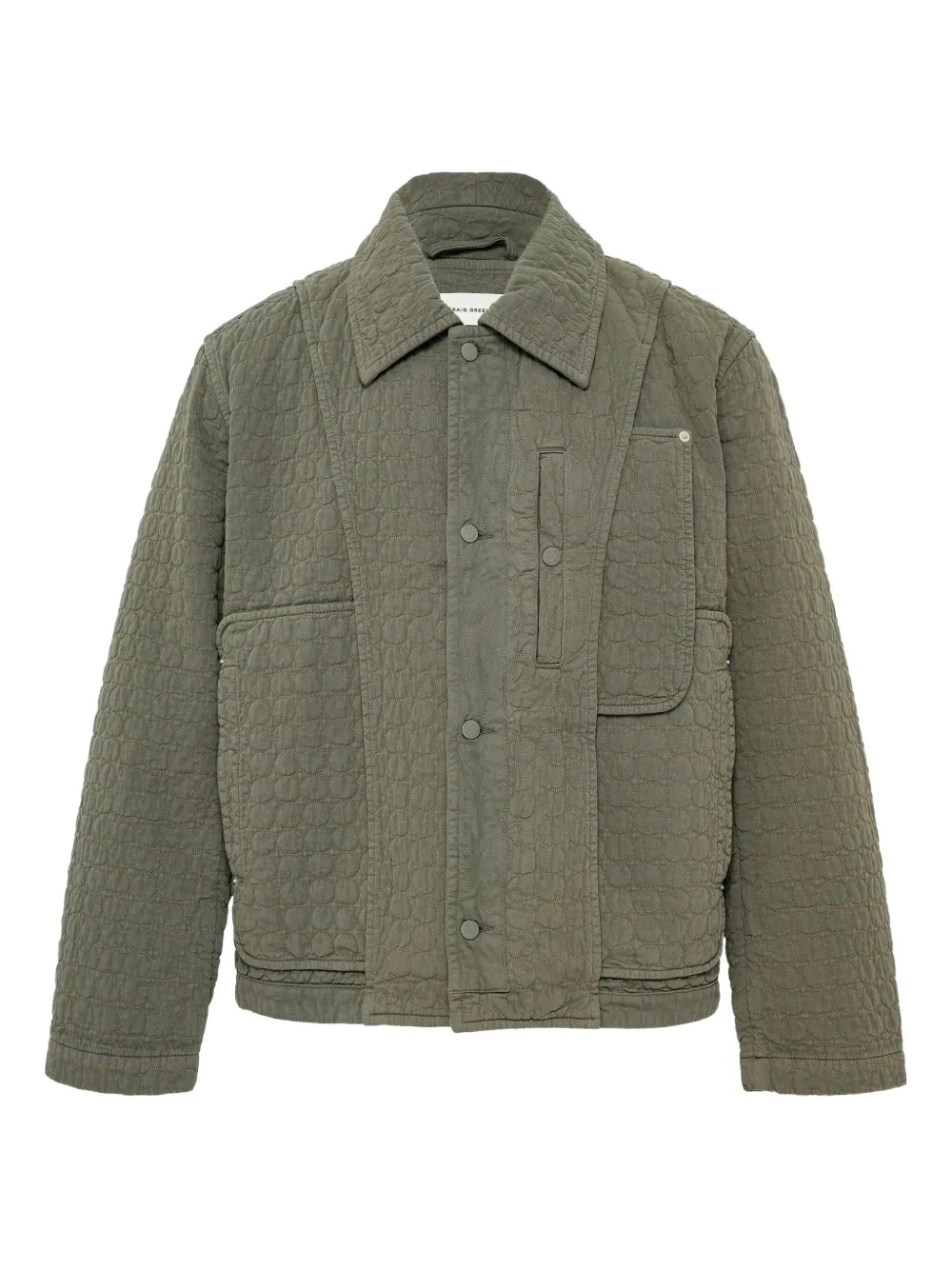 Craig Green circle-quilted jacket | Green | Image 1