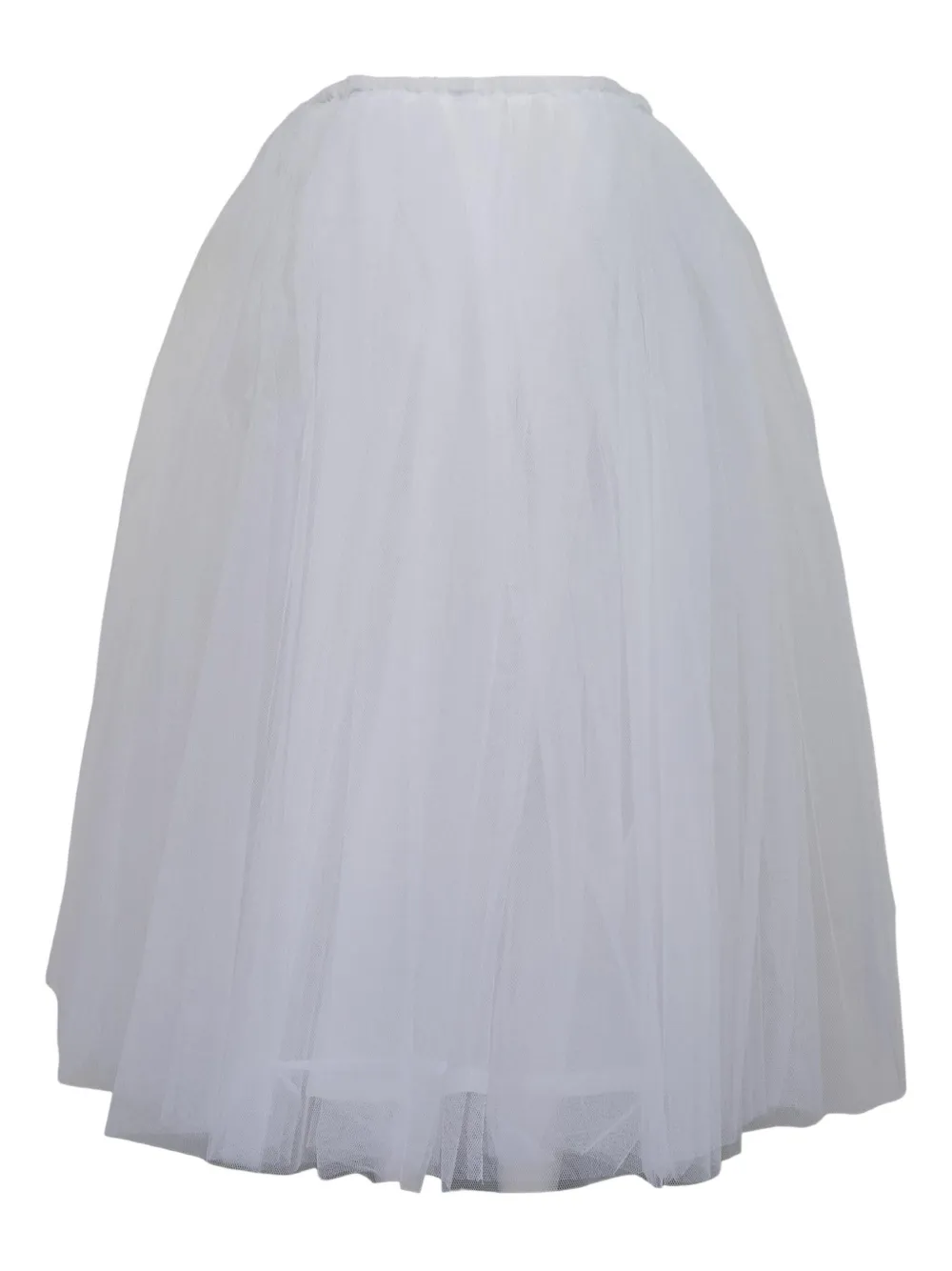 Comme Des Garçons Textured Midi Skirt In White