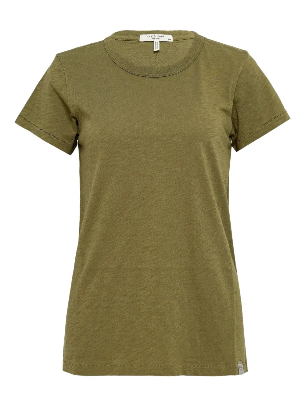 Rag & Bone Slub Short-sleeve T-shirt In Green