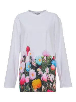 Yohji Yamamoto プリント ロングTシャツ | ニュートラル | FARFETCH JP