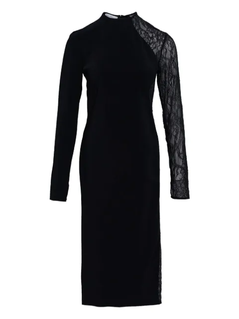 Stella McCartney Miracle lace-trim crepe midi dress