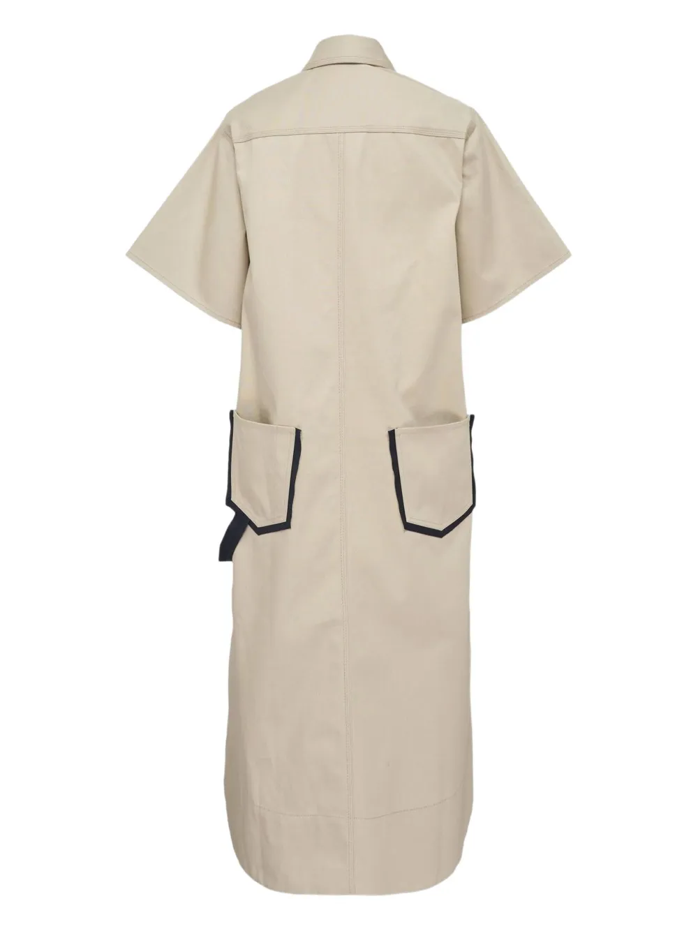 Lee Mathews Henry shirt midi dress - Beige