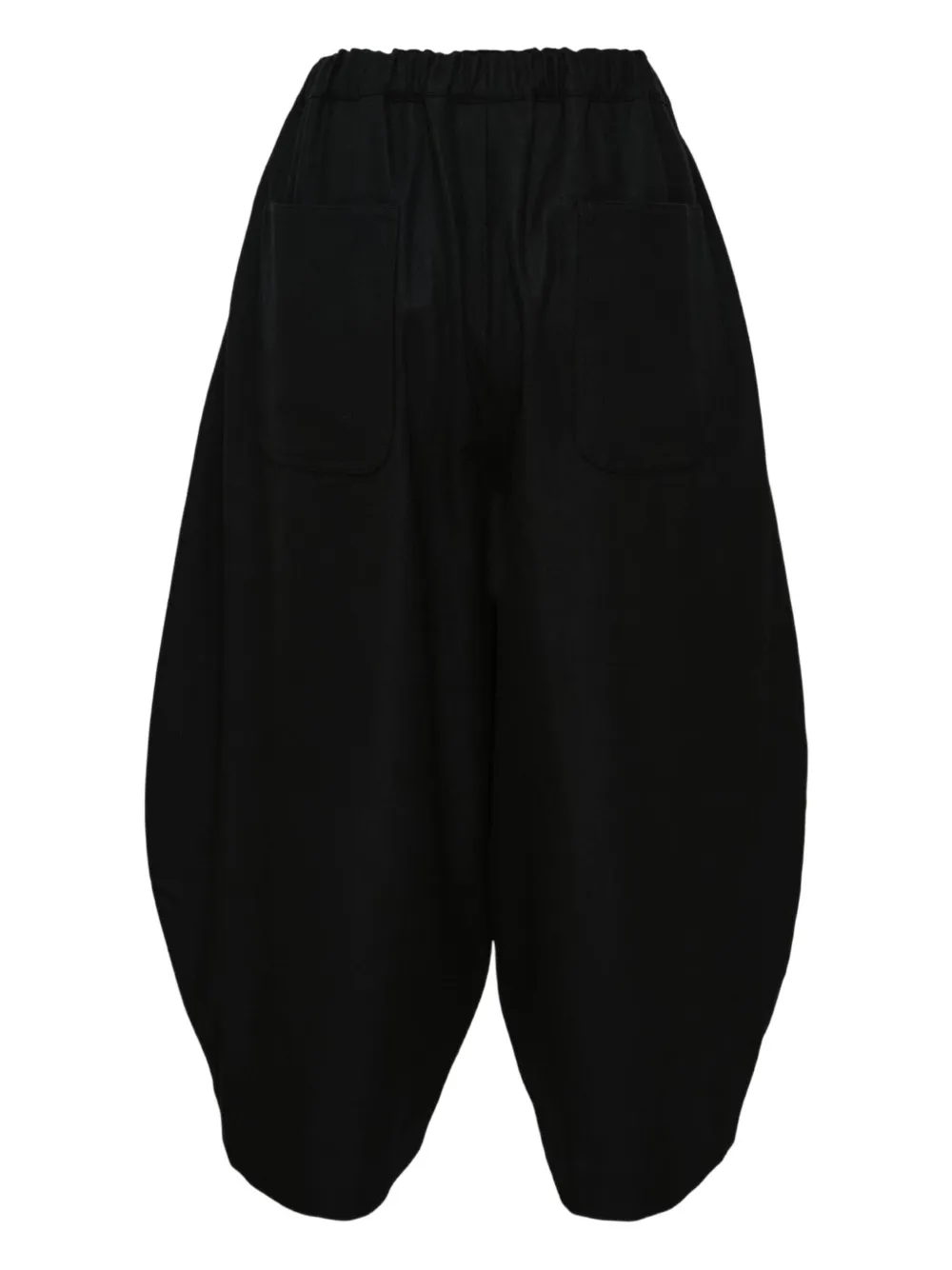 Black Comme Des Garçons Puffball Flannel Trousers In Black