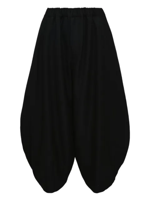 Black Comme Des Garçons puffball flannel trousers