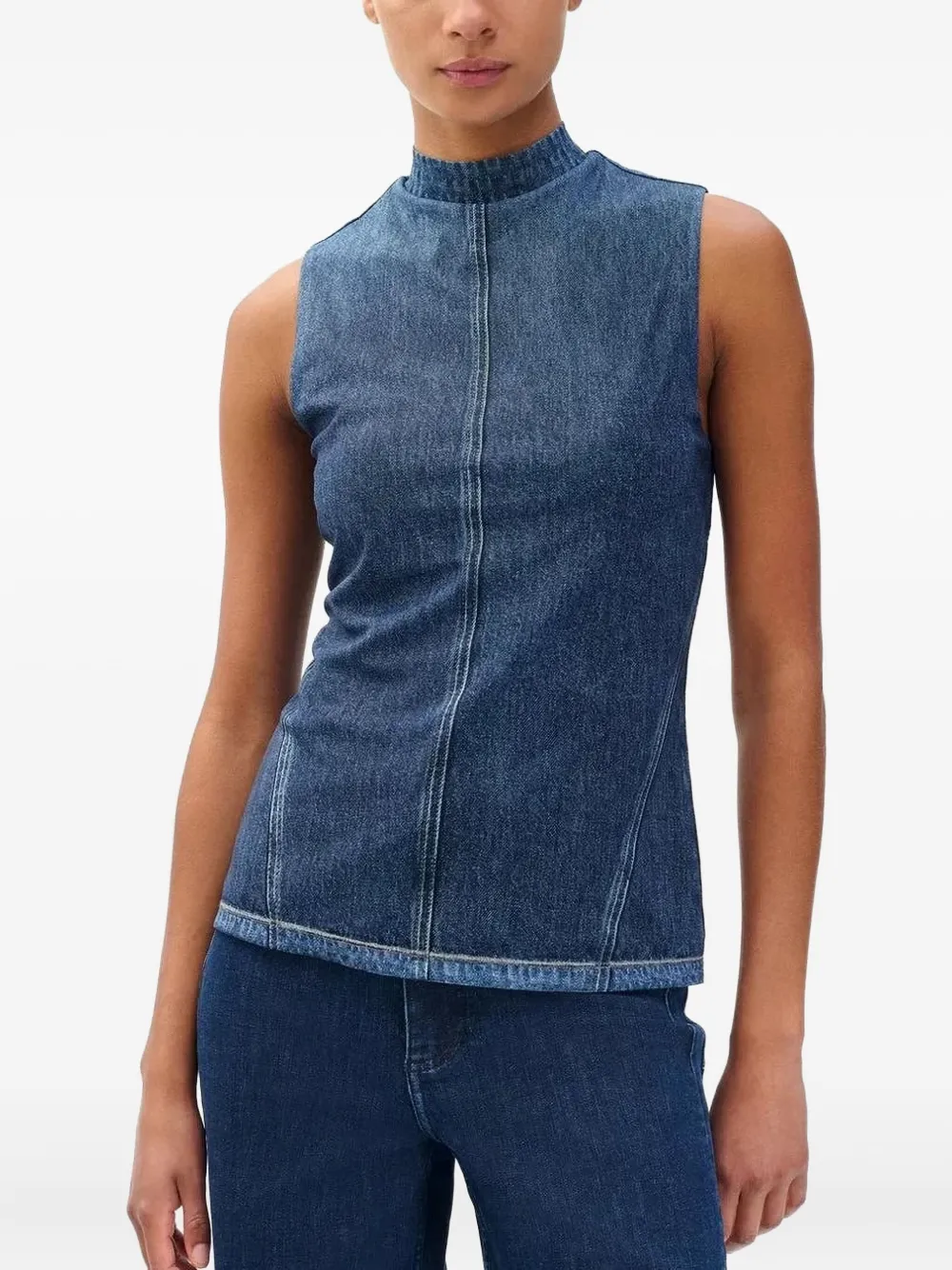 Rag & Bone Miramar Sleeveless Tank Top In Blue
