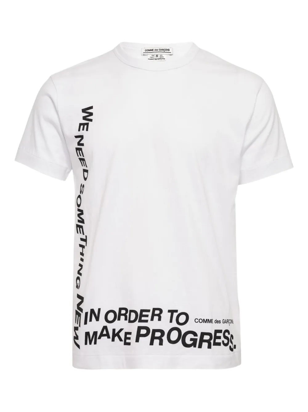 Comme Des Garçons Cotton T-shirt In White