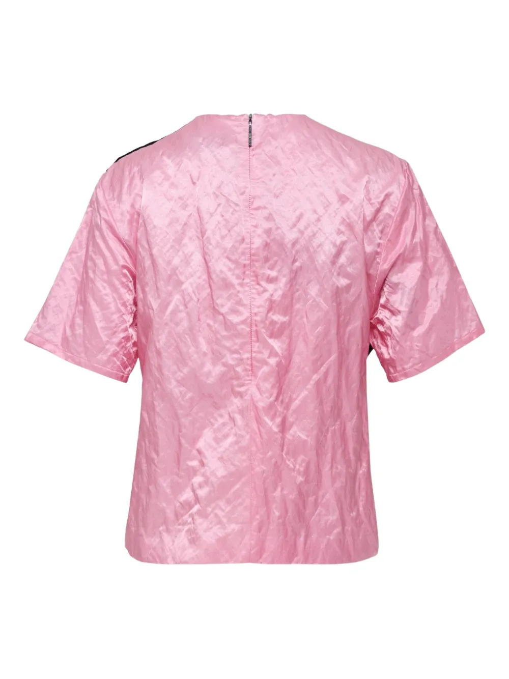 MSGM diagonal-ribbon blouse - Roze