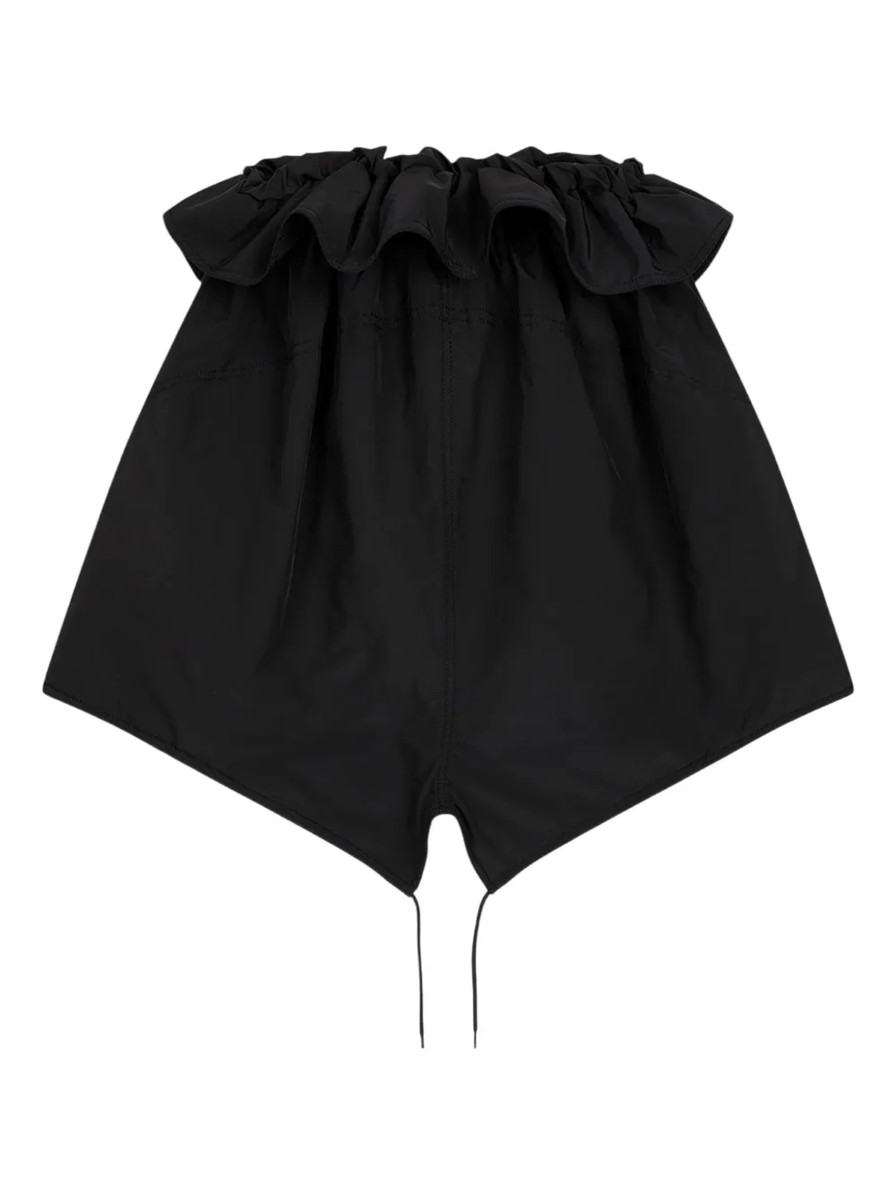 Open Yy Asymmetric Mini Skirt In Black