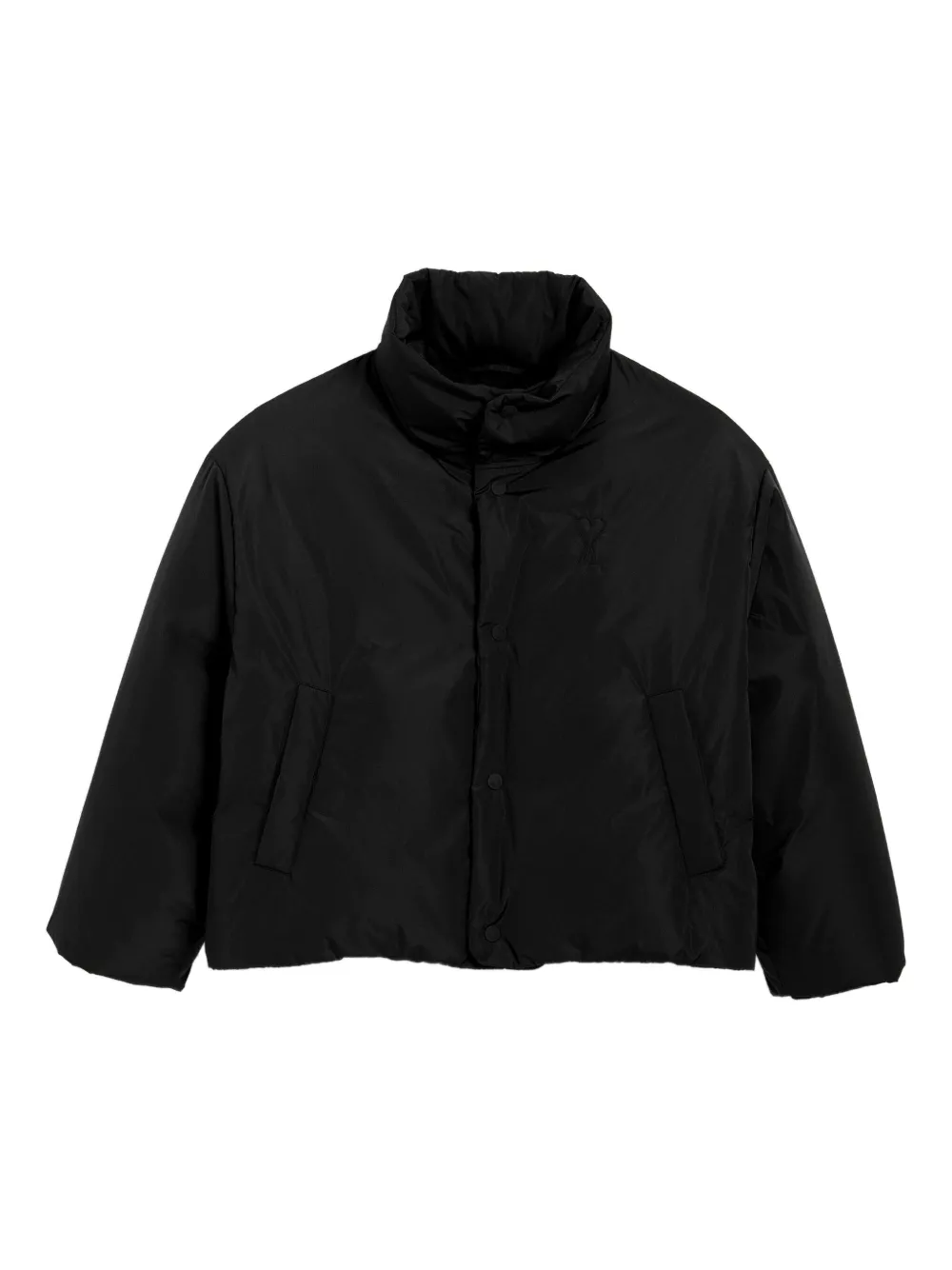 AMI Paris Ami De Coeur puffer jacket | Black | Image 1