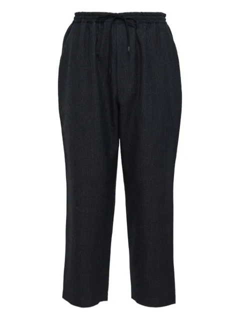 Comme des Garçons Homme houndstooth-pattern wool trousers