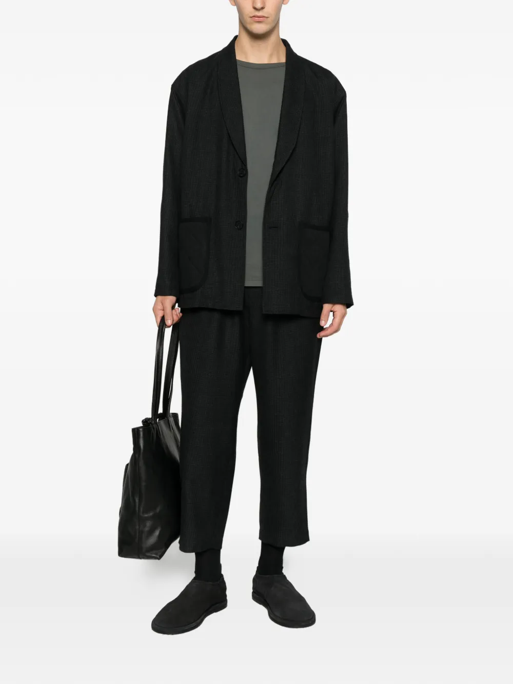 Comme des Garçons Homme houndstooth-pattern wool trousers | Tailored Pants | Image 2