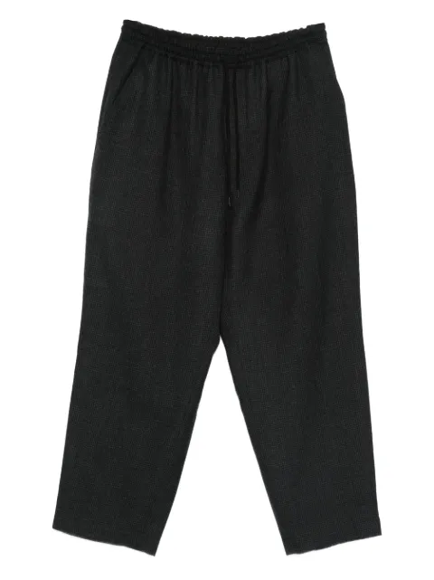 Comme des Garçons Homme houndstooth-pattern wool trousers