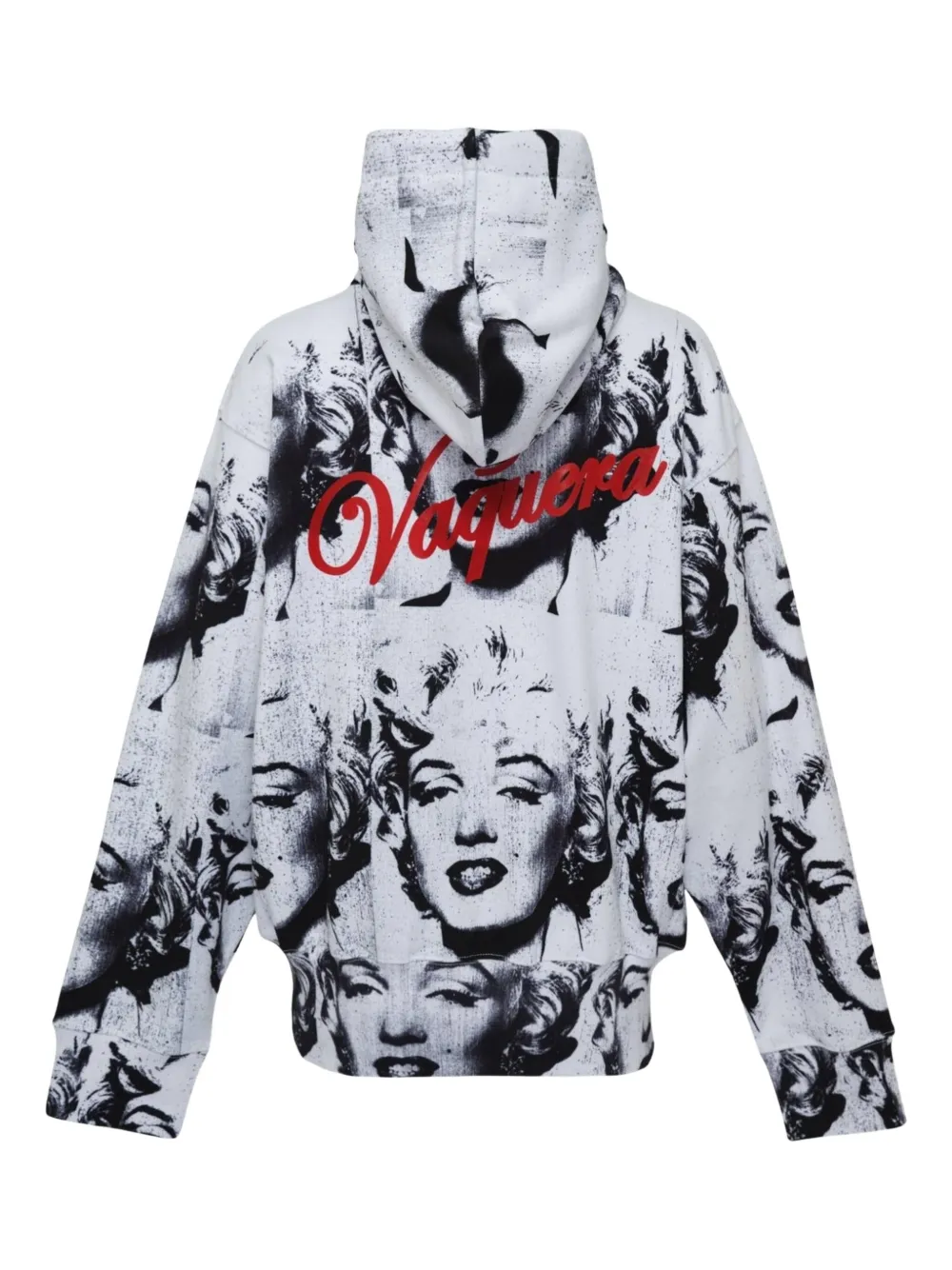 Vaquera marilyn-graphic hoodie - Wit