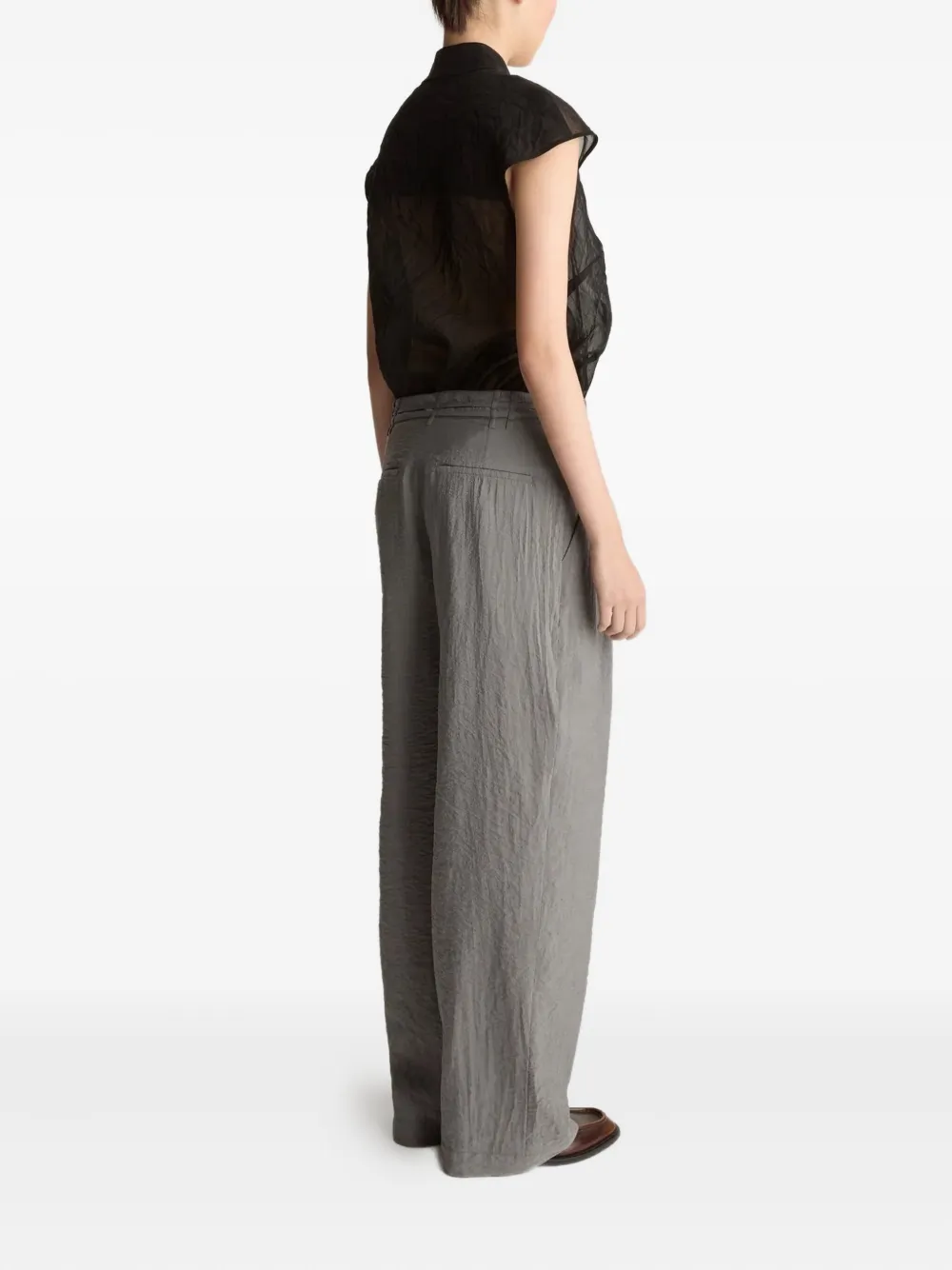 Lee Mathews Maggie drawstring trousers - Grijs
