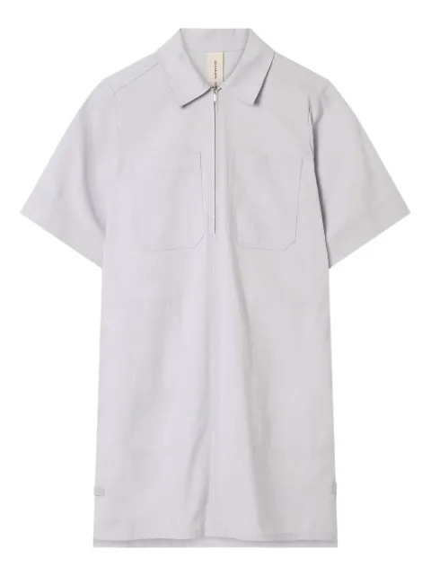 Lee Mathews patch-pocket half-zip mini dress