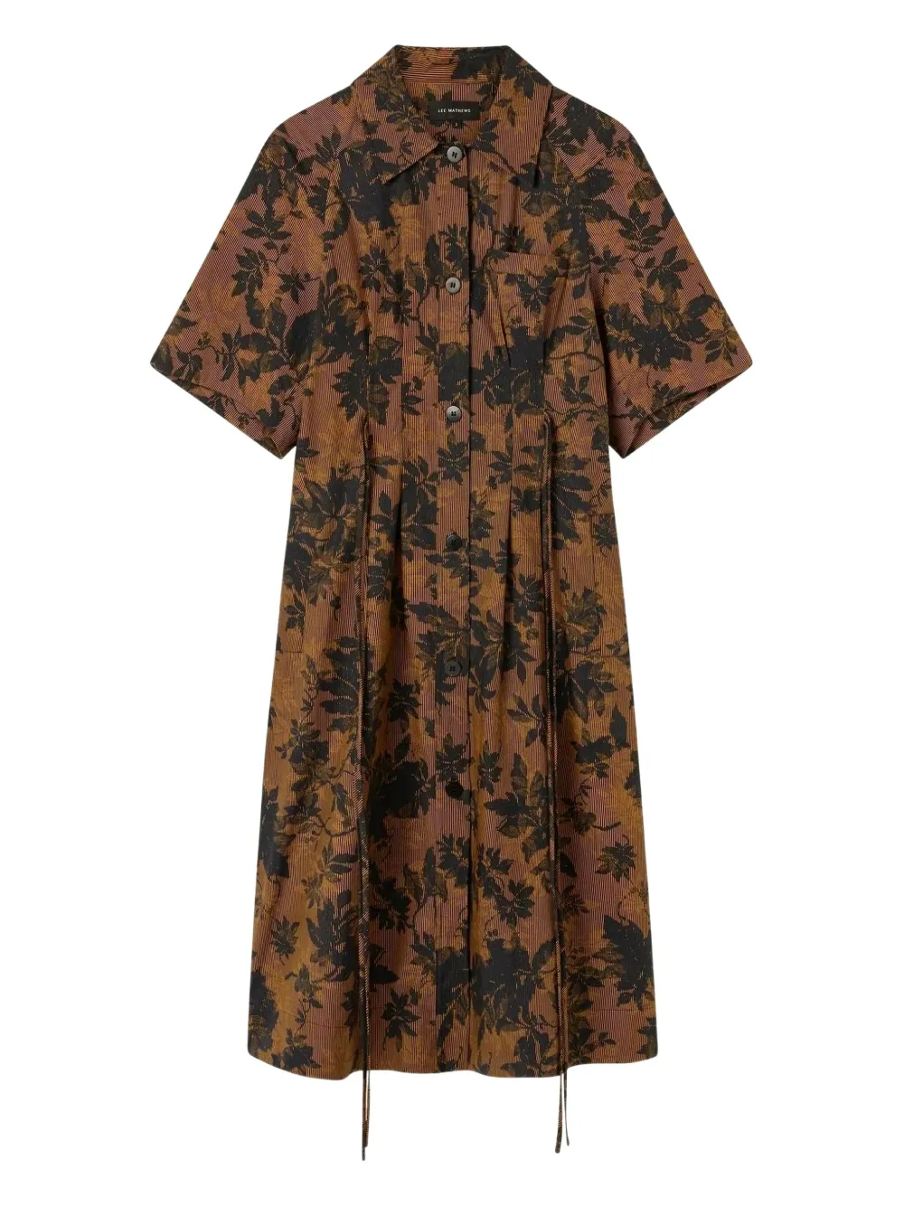 Lee Mathews robe-chemise Ivy à fleurs | marron | Image 1