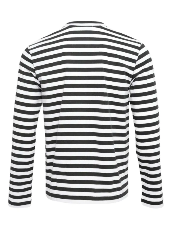 Comme Des Garçons ストライプ ロングTシャツ | ホワイト | FARFETCH JP