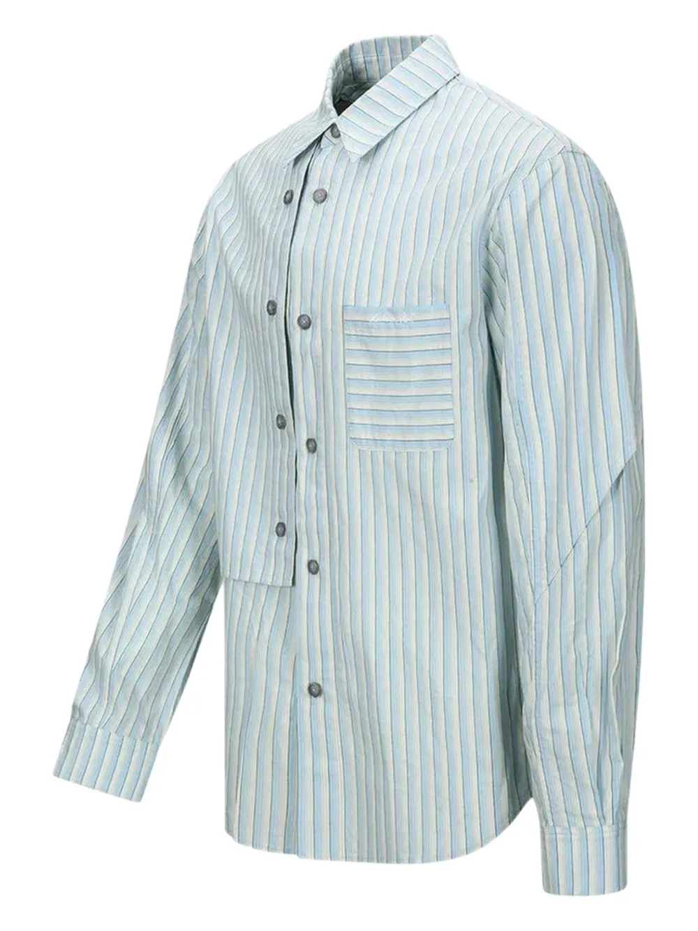 Andersson Bell stripe-pattern shirt - Blauw