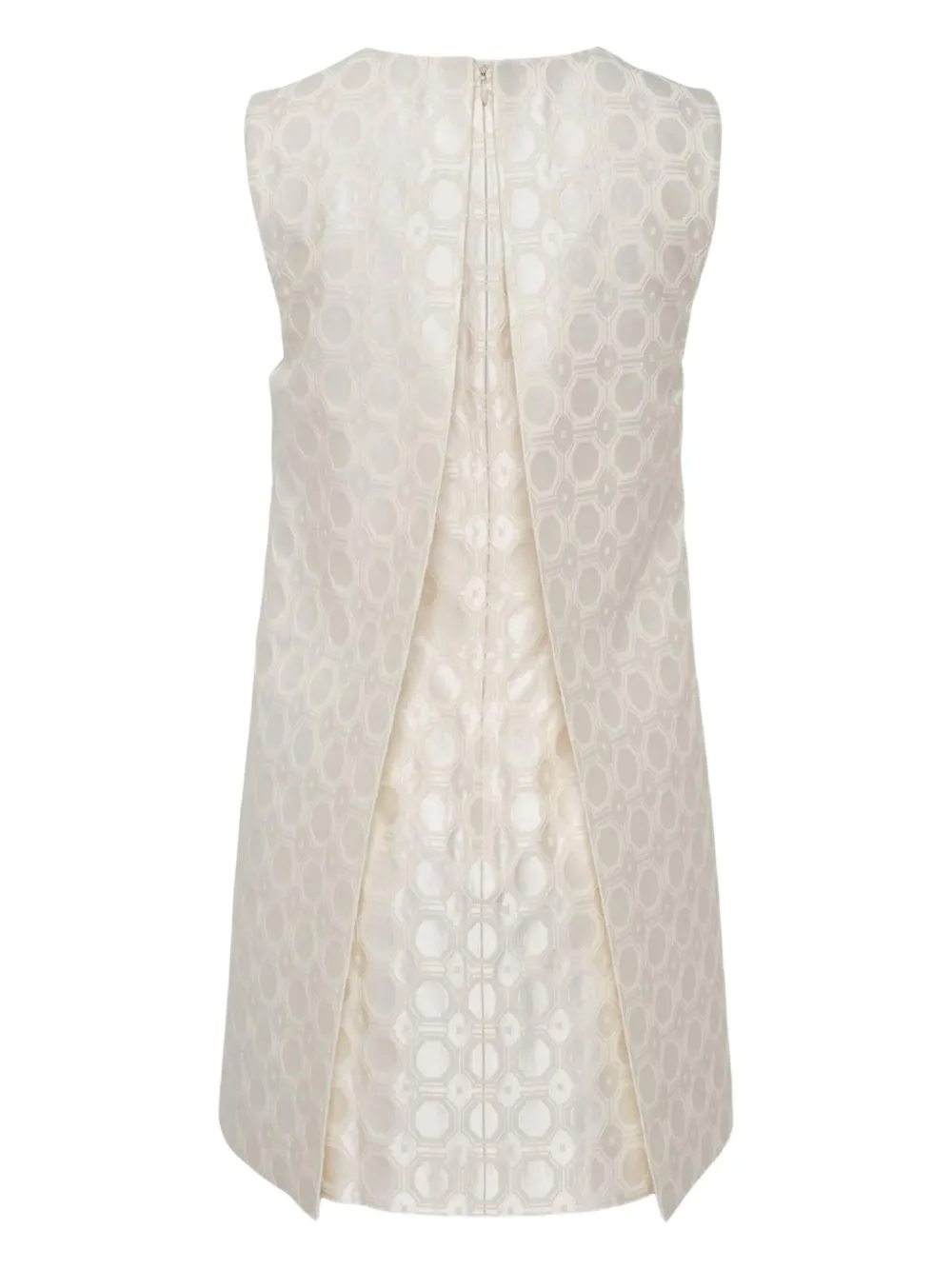 Alexis Asha jacquard-pattern midi dress - Beige