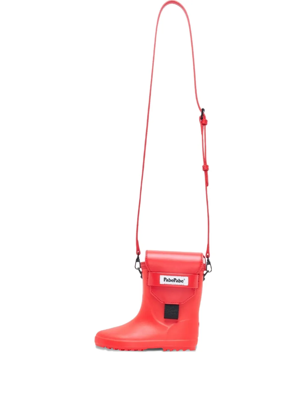 Pabepabe Ninja rainboot tabi cross body bag | Red | Image 1