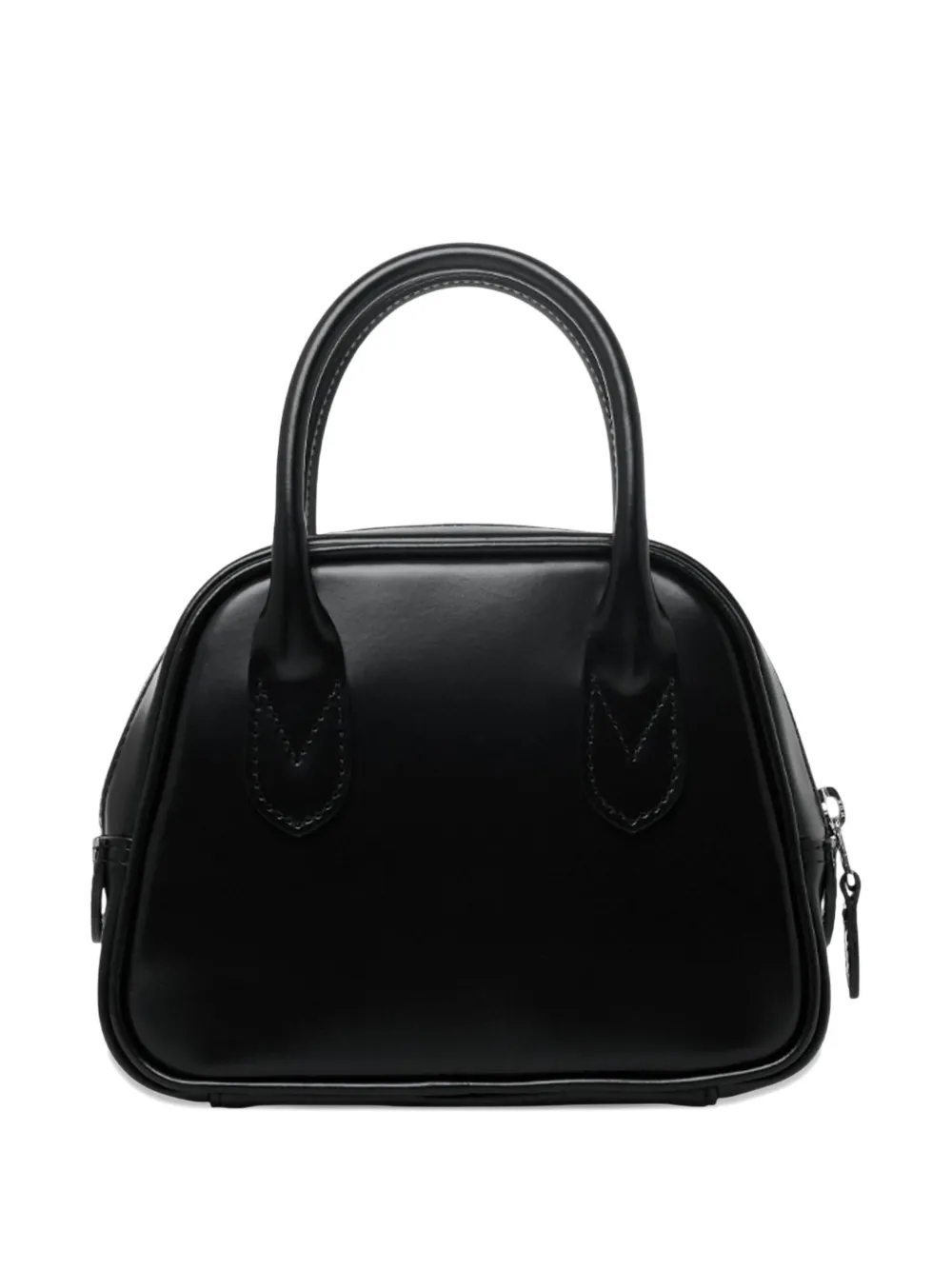 Comme Des Garçons top-handle trapezoid shoulder bag - Zwart