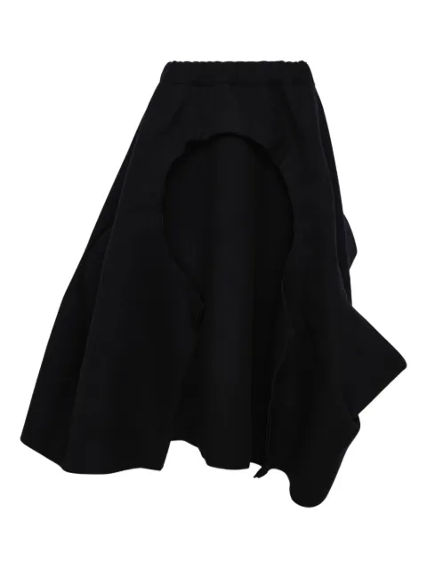 Comme Des Garçons asymmetric-hem midi skirt