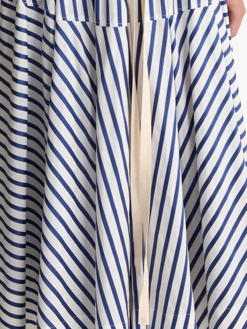 Lee Mathews Josie striped skirt - Wit