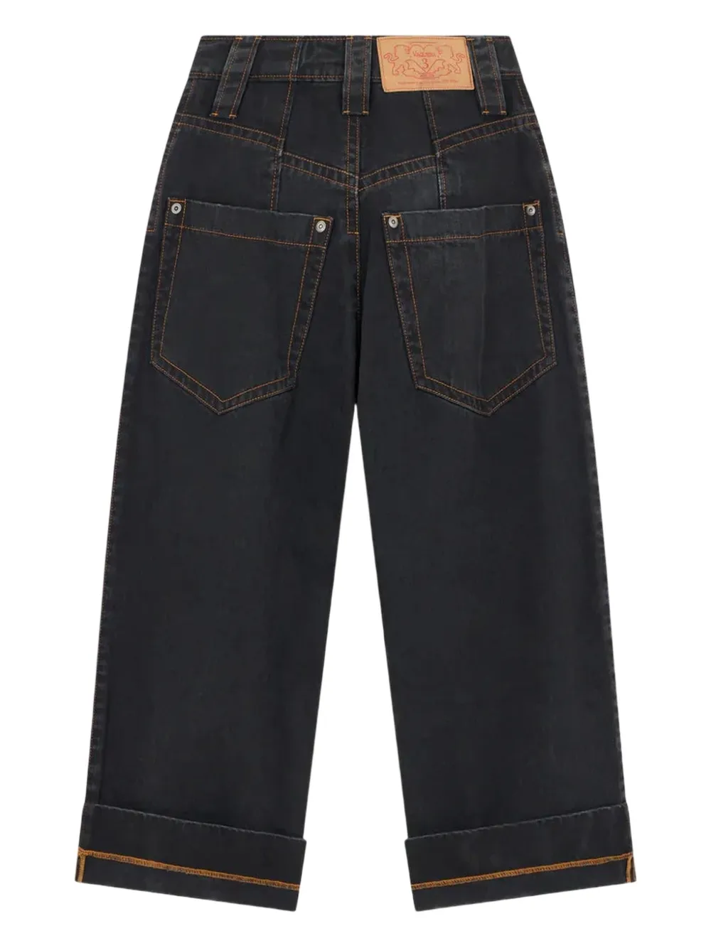 Vaquera belt-loop jeans - Zwart